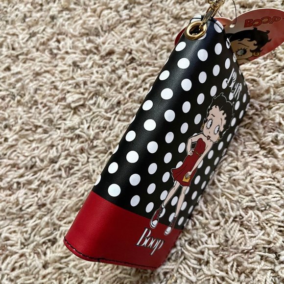 Betty Boop Women’s Polka Dots Long Zip Around Wallet (New) - Picture 3 of 5